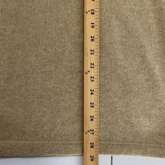 Old Navy Lambswool Sweater Mens Large Tan V Neck Knit Pullover - Picture 8 of 9